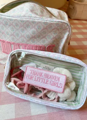 Thank Heaven | Medium Clear Bag - Pink