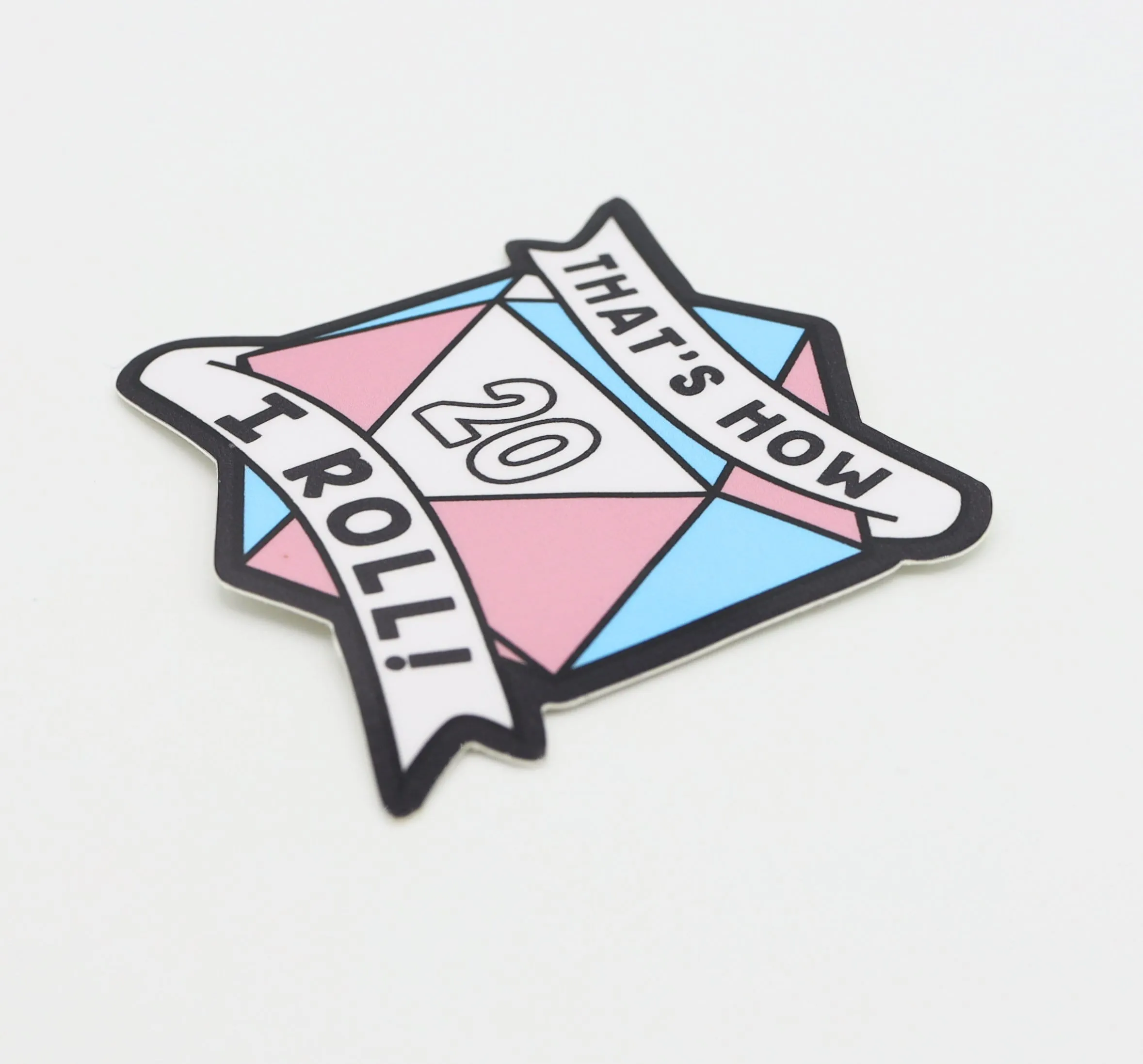 That's How I Roll Sticker - Transgender Pride