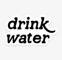 The Drink Water Sticker