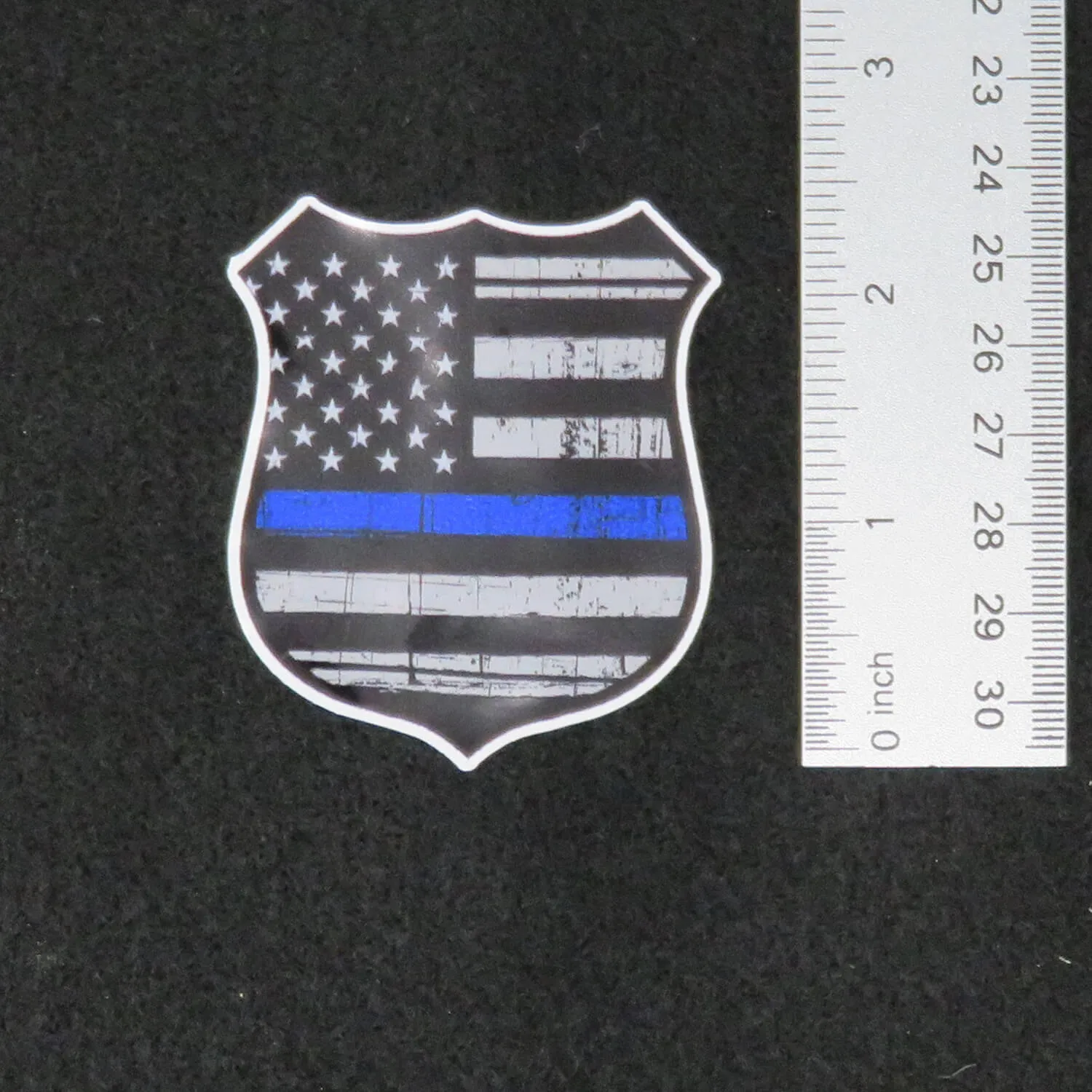 Thin Blue Line Police Badge Vinyl Decal