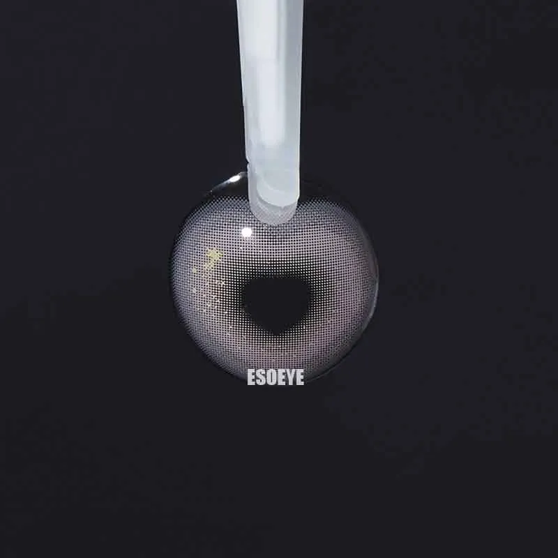 Tiktok Sweet Heart Milk Gray Colored Contact Lenses Yearly