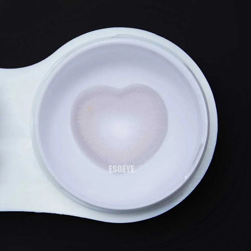 Tiktok Sweet Heart Milk Gray Colored Contact Lenses Yearly
