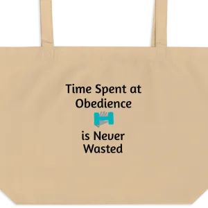 Time Spent at Obedience X-Large Tote/ Shopping Bags