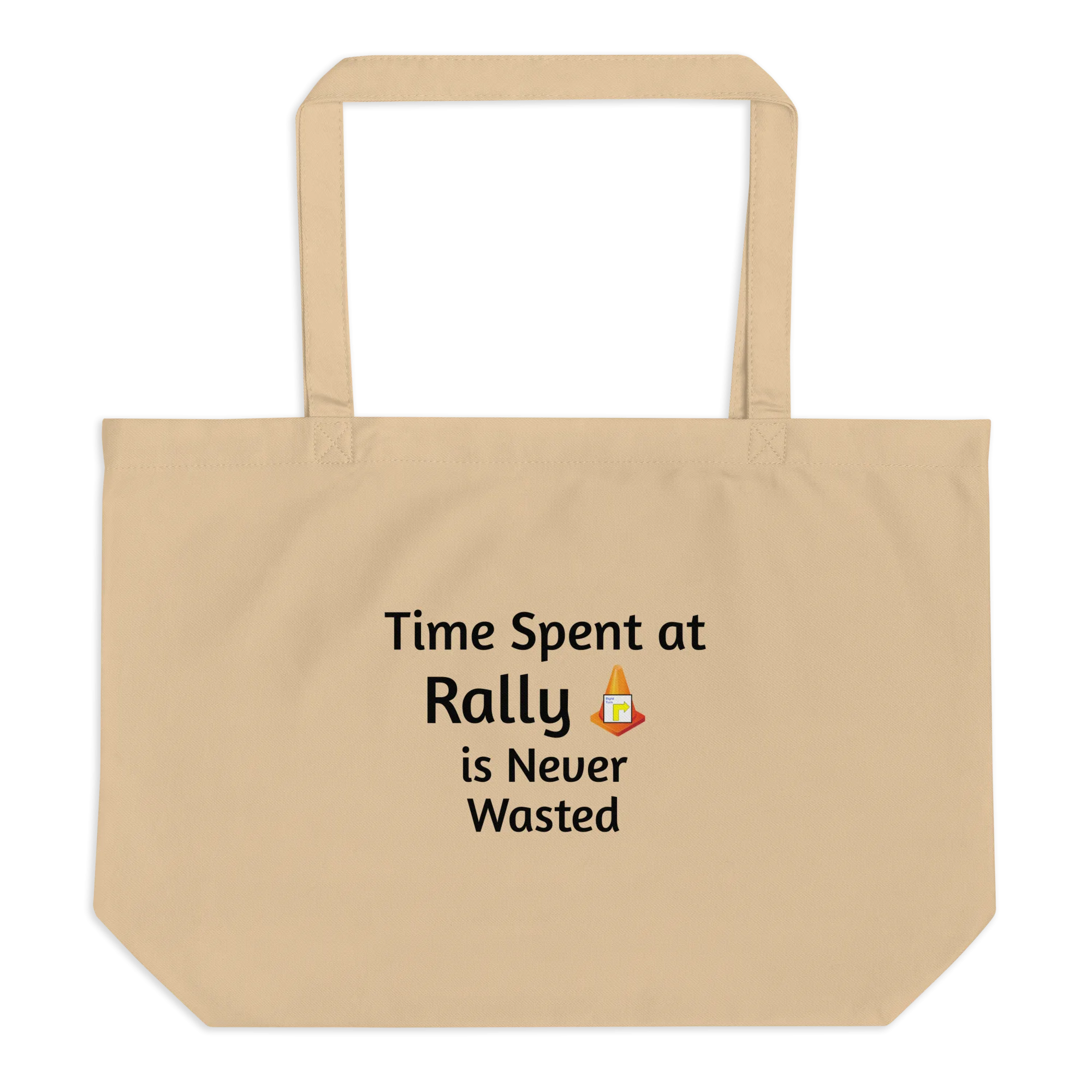 Time Spent at Rally X-Large Tote/ Shopping Bags