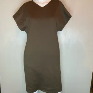 Tomorrowland Woman’s Textured Mid Length Brown Shift Dress- Medium