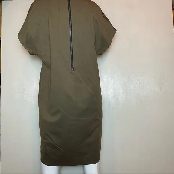 Tomorrowland Woman’s Textured Mid Length Brown Shift Dress- Medium