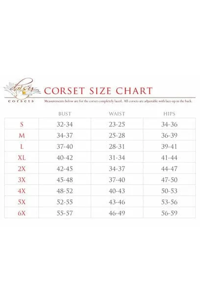 Top Drawer Sunset Holo Steel Boned Underbust Corset