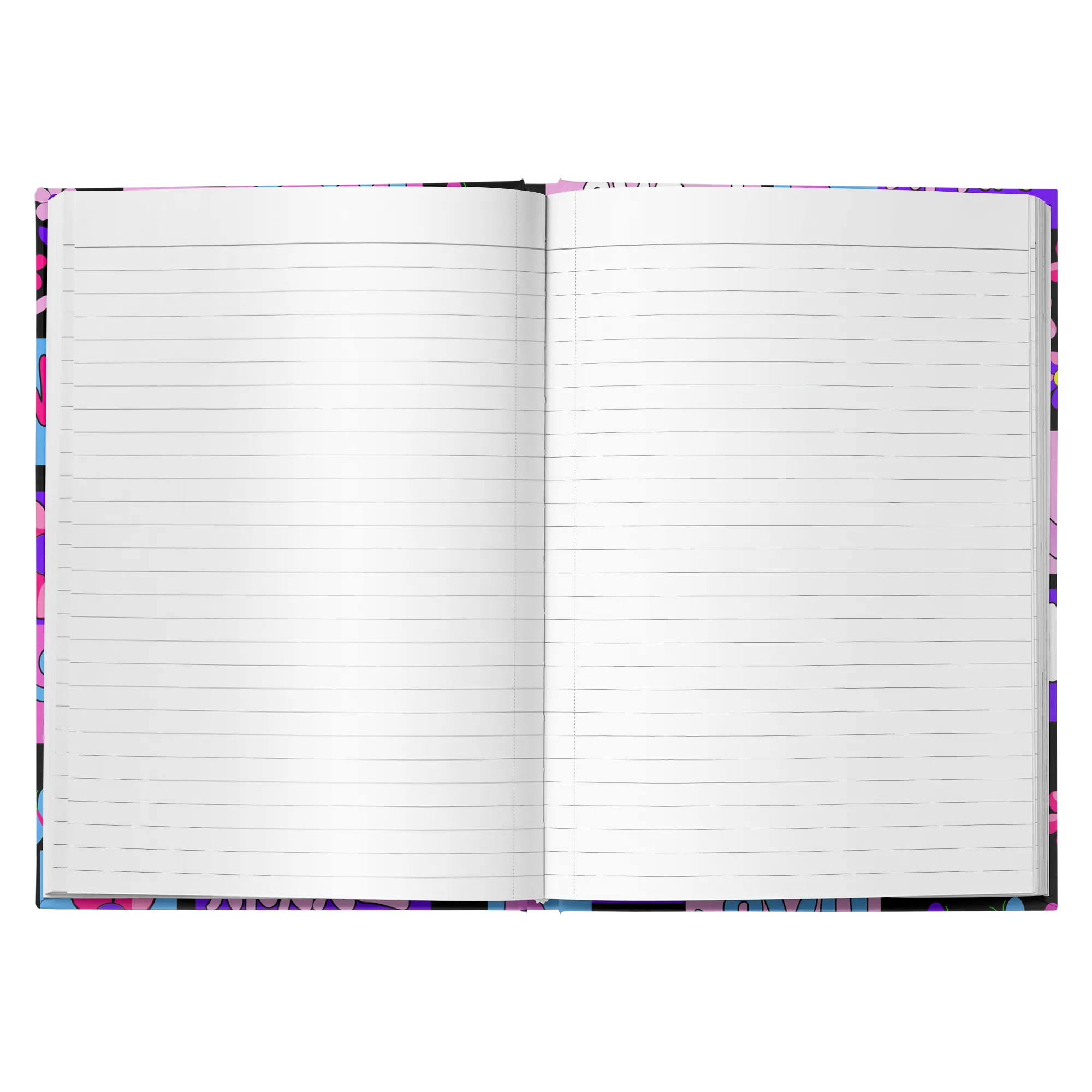 Trendy Live Love Laugh Pink Ribbon Notebook Journal