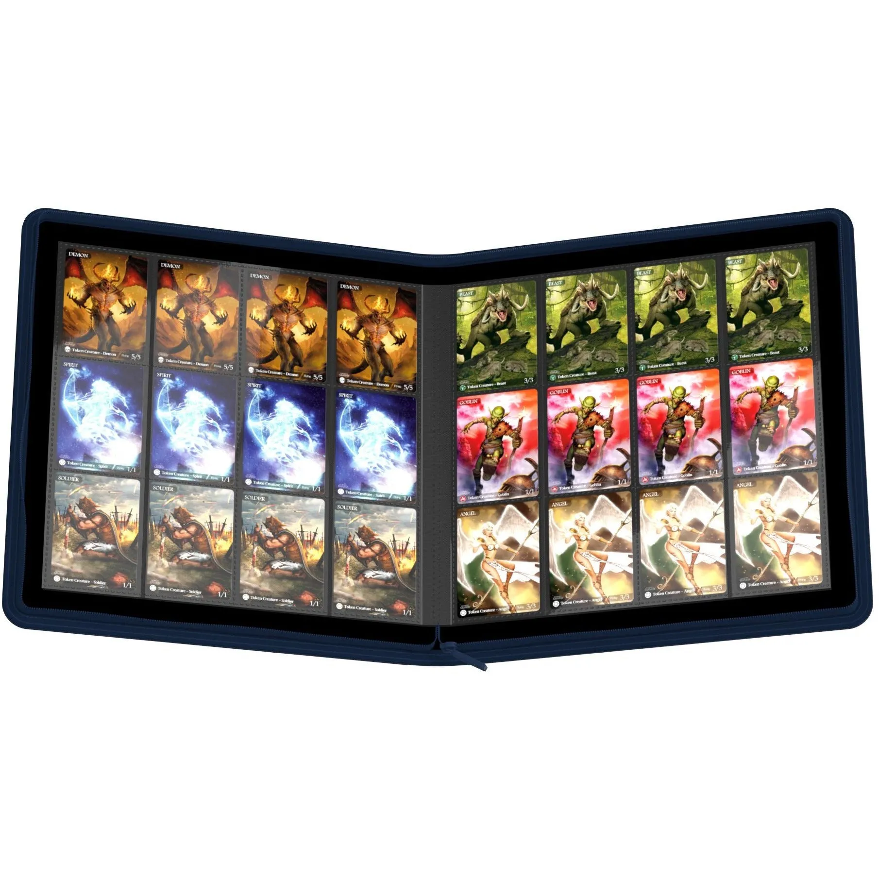 Ultimate Guard - 24 Pocket QuadRow ZipFolio XenoSkin/Dark Blue