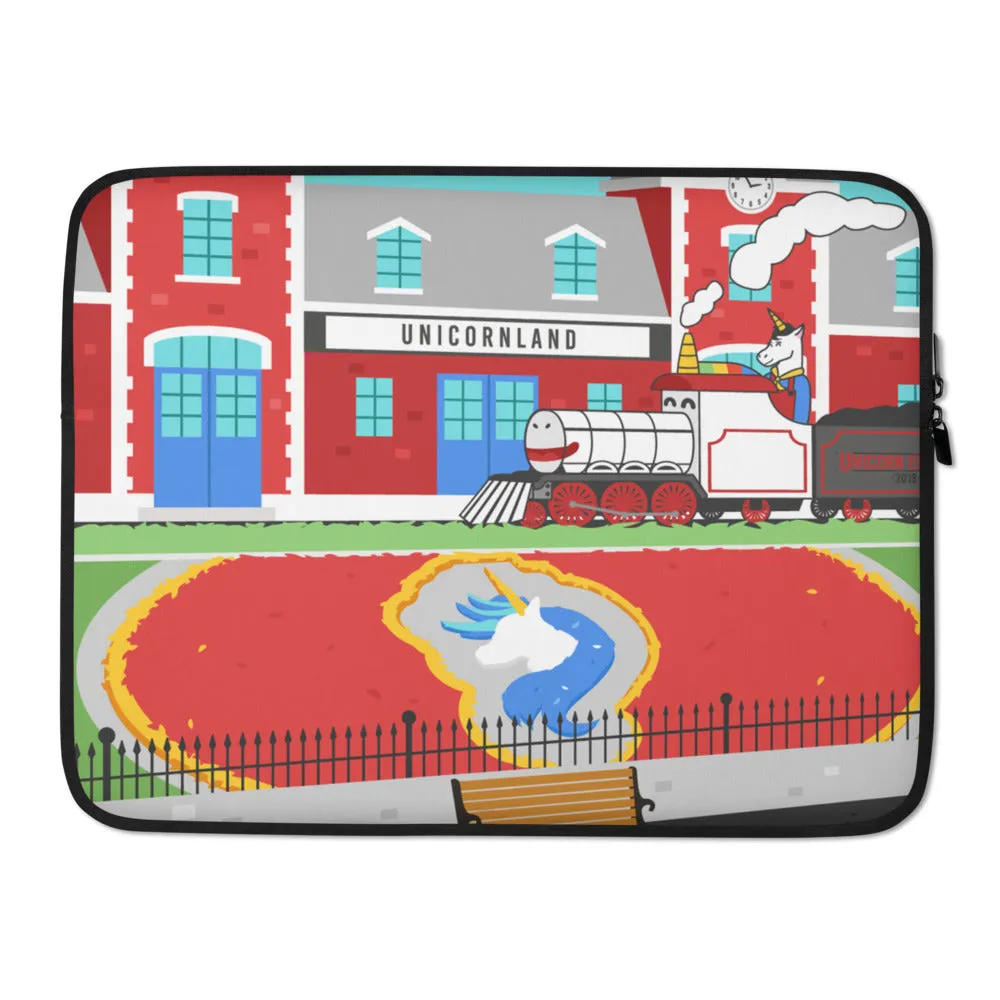 Unicornland Unicorn Express Laptop Sleeve by #unicorntrends