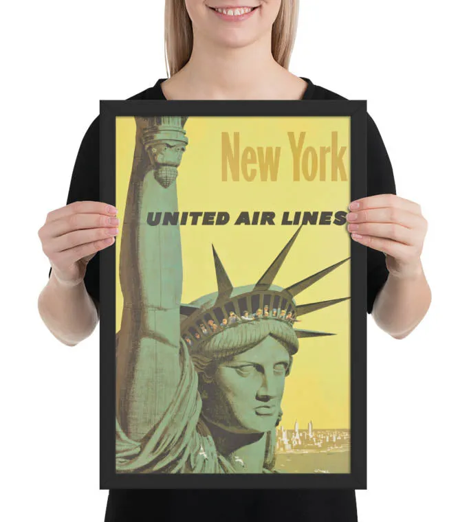 United Airlines Travel Poster