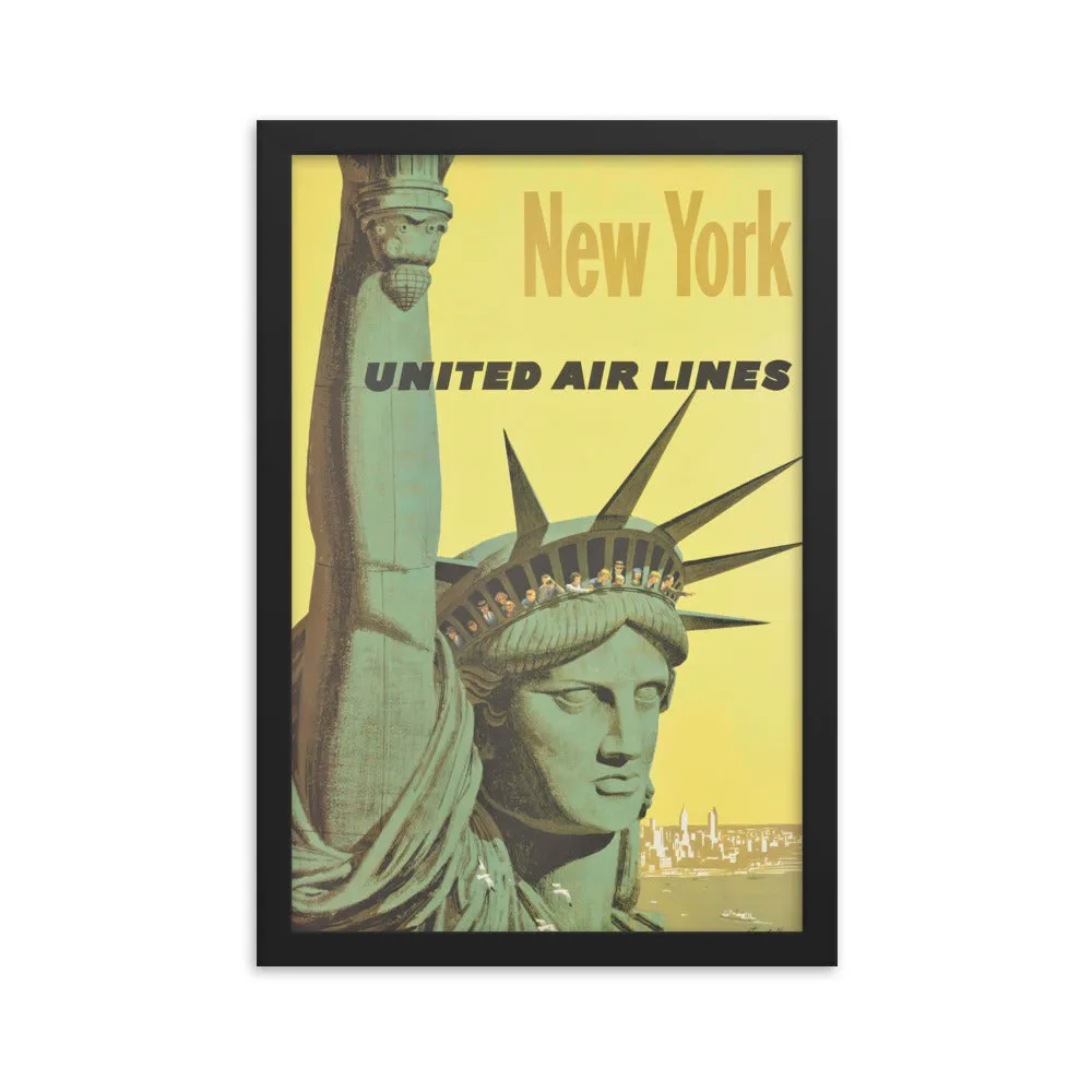 United Airlines Travel Poster