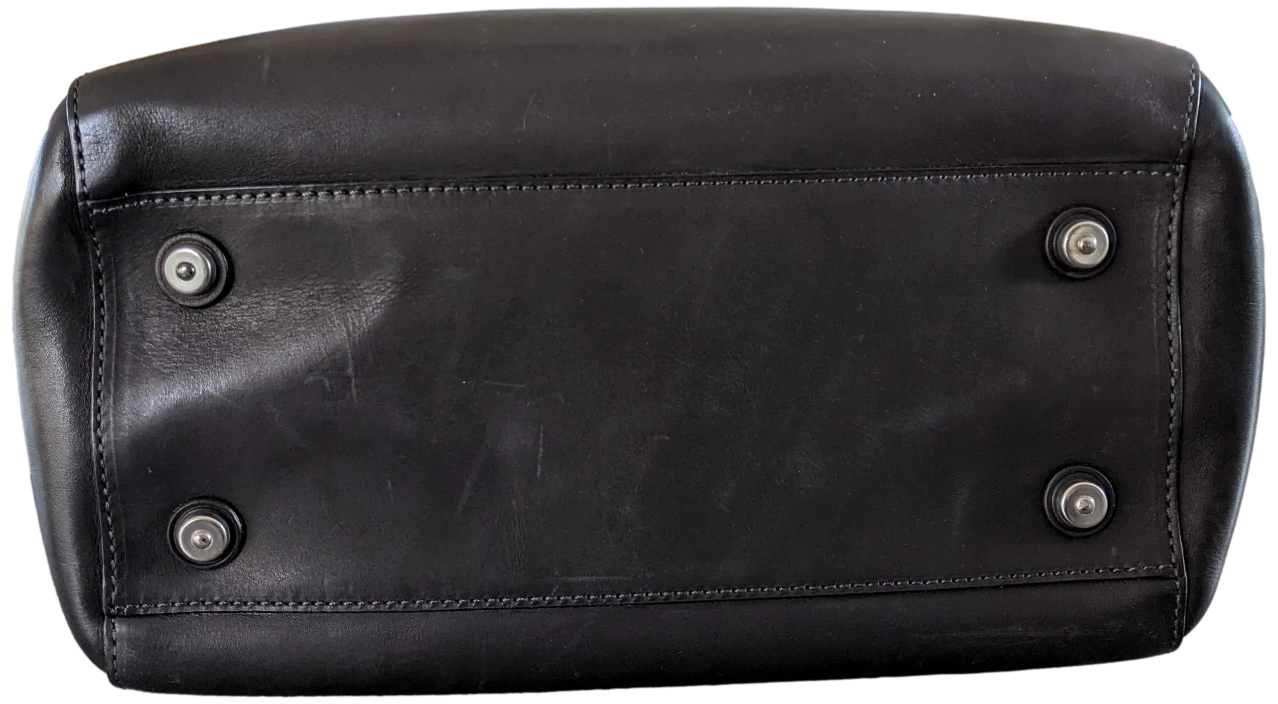 VAN ASTYN Black Barenia Calfskin Leather Shopping Bag 30 cm, New with Dustbag, Made in Switzerland!