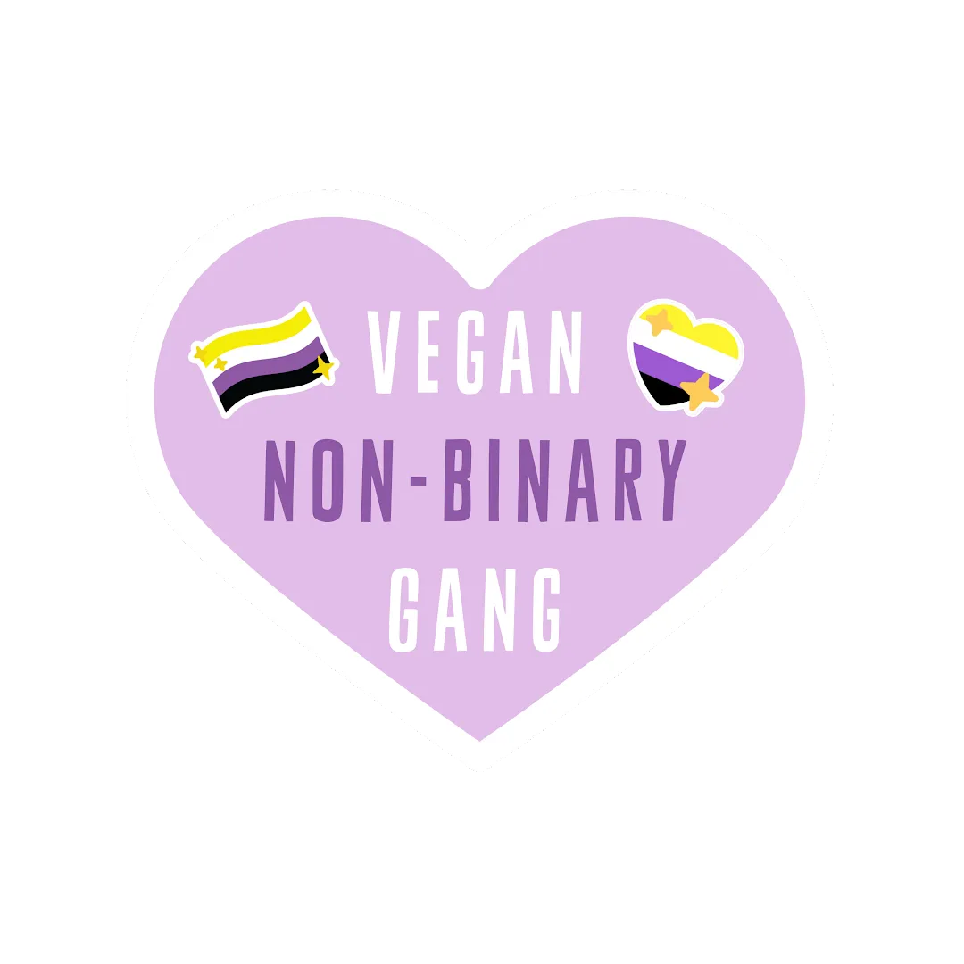 Vegan Non-Binary Gang Sticker