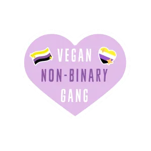 Vegan Non-Binary Gang Sticker