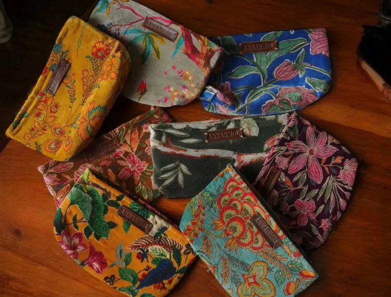 Velvet Makeup Pouch