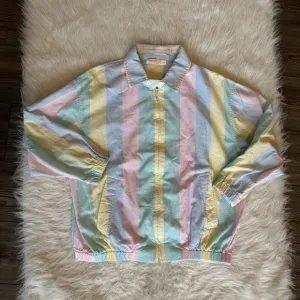 Vintage Brooks Brothers Jacket Seersucker Jacket Zip-Up Long Sleeve Jacket
