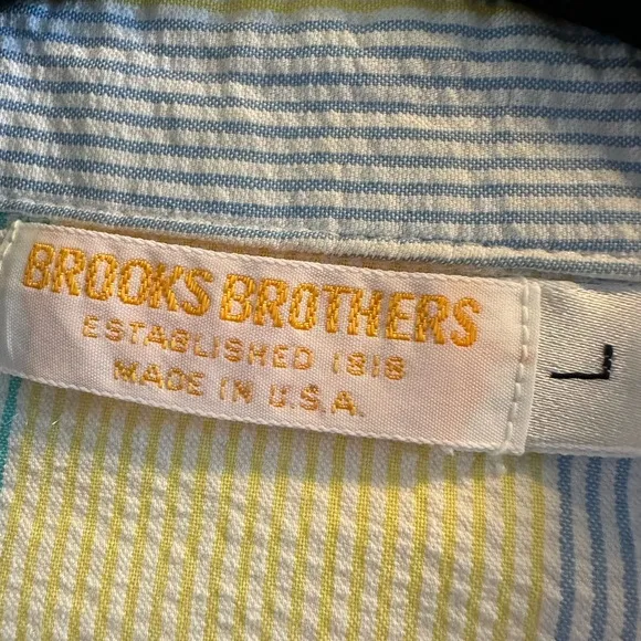 Vintage Brooks Brothers Jacket Seersucker Jacket Zip-Up Long Sleeve Jacket