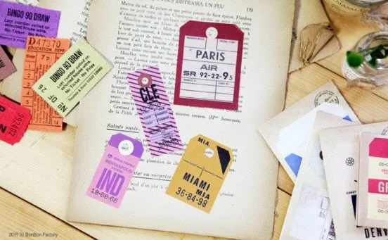 Vintage Traveltag Label Set - Vol.1