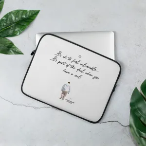Vulnerable 2021 Black Type Lyric 1 Laptop Sleeve