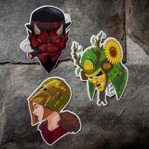WARRIOR SLAPS 5 STICKER SET