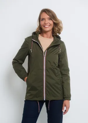 Water-repellent windbreaker with hood
