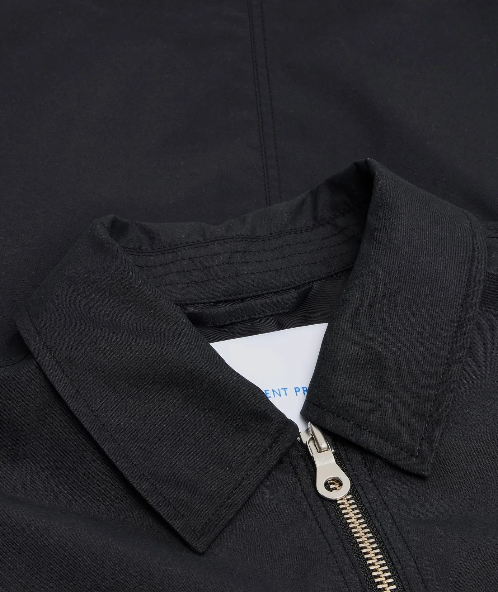 Water Repellent Zipper Jacket - Black