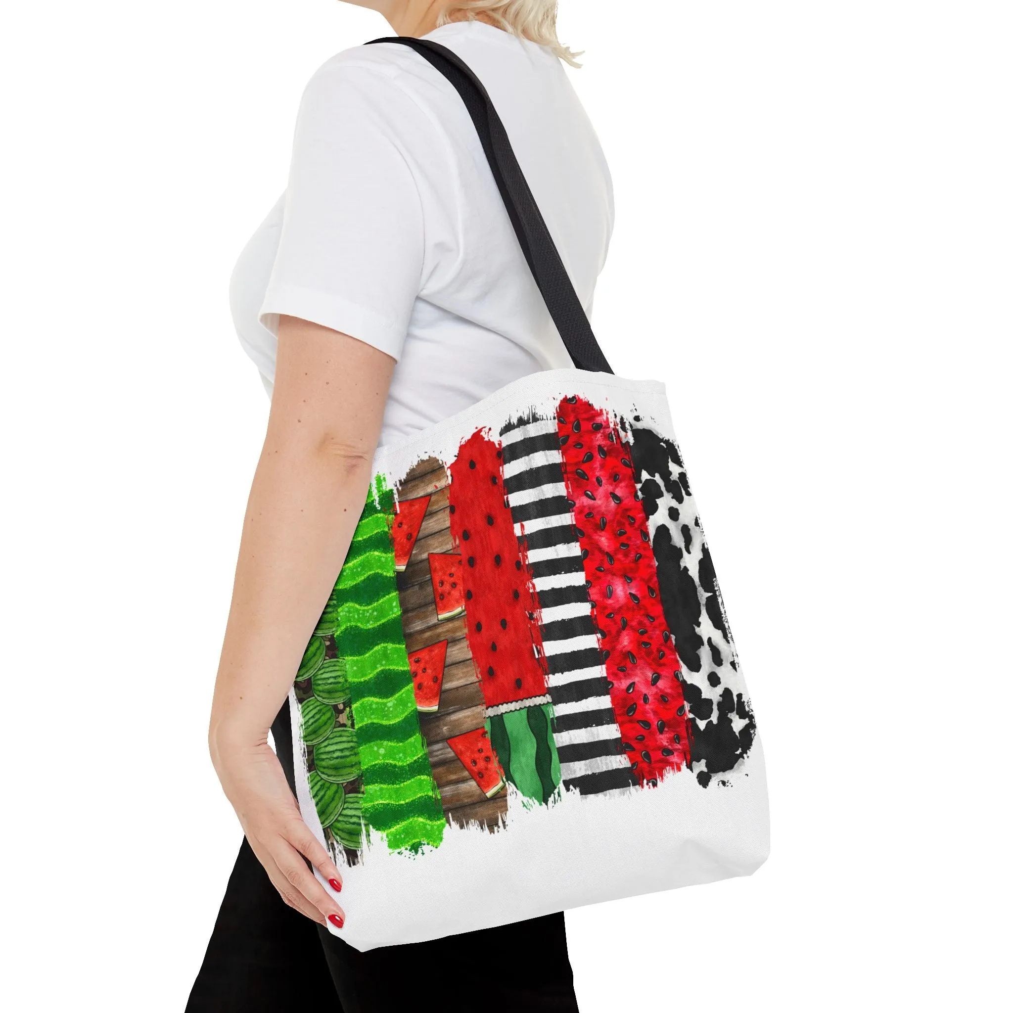 Watermelon Brush Stroke Tote Bag