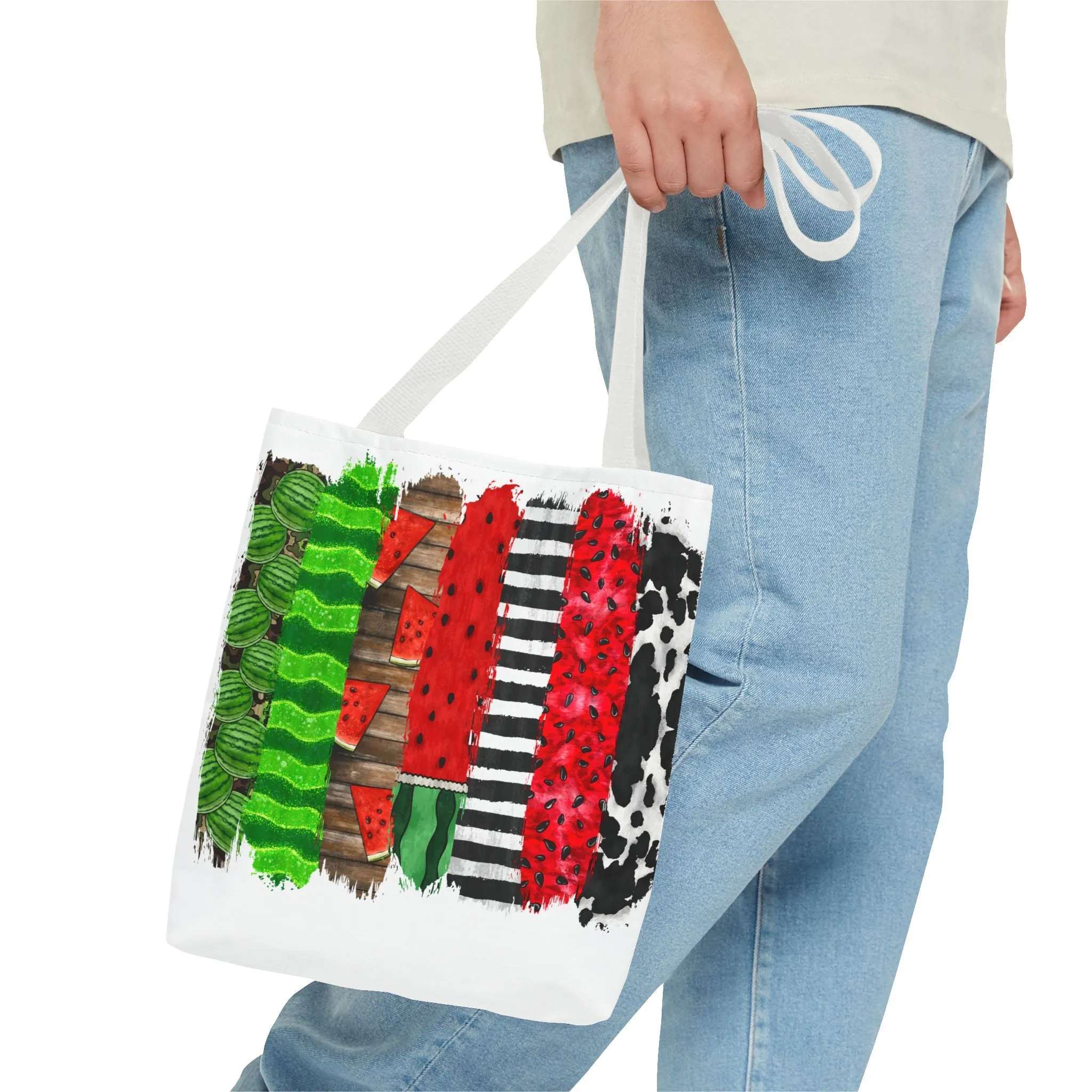 Watermelon Brush Stroke Tote Bag