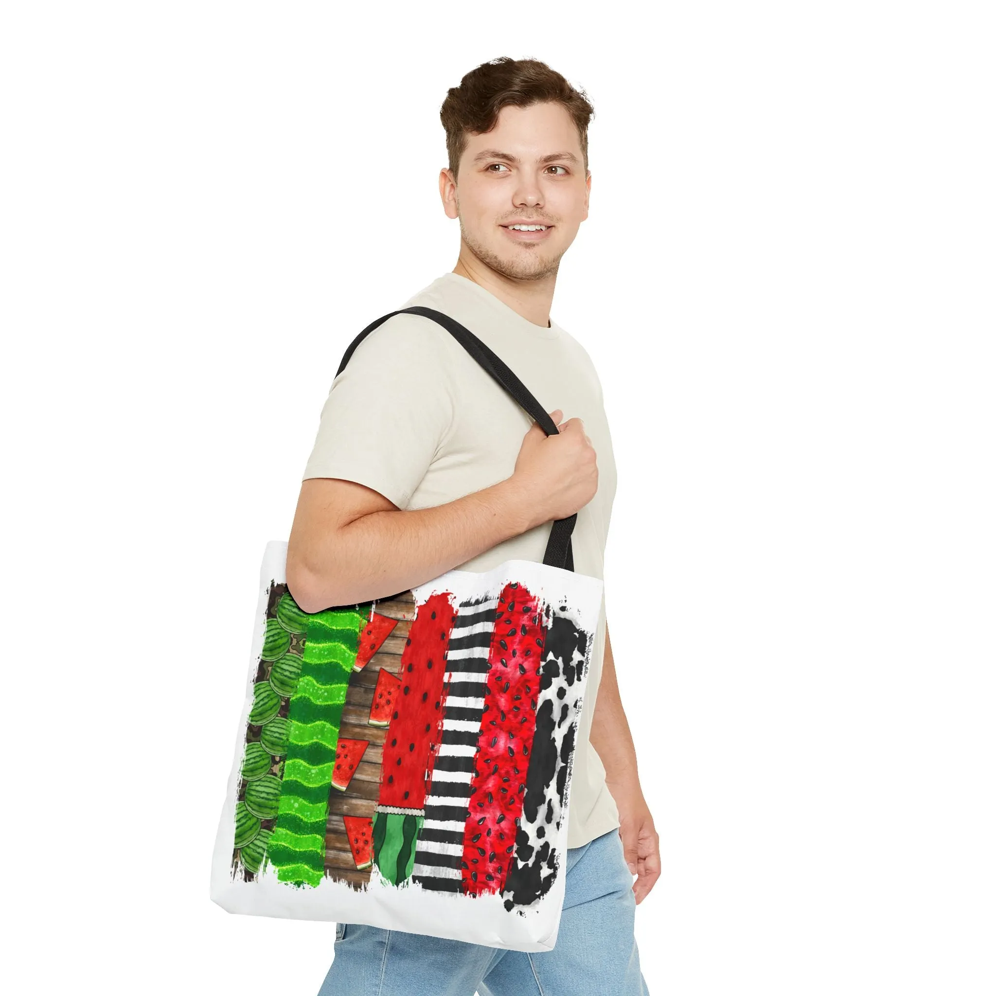 Watermelon Brush Stroke Tote Bag
