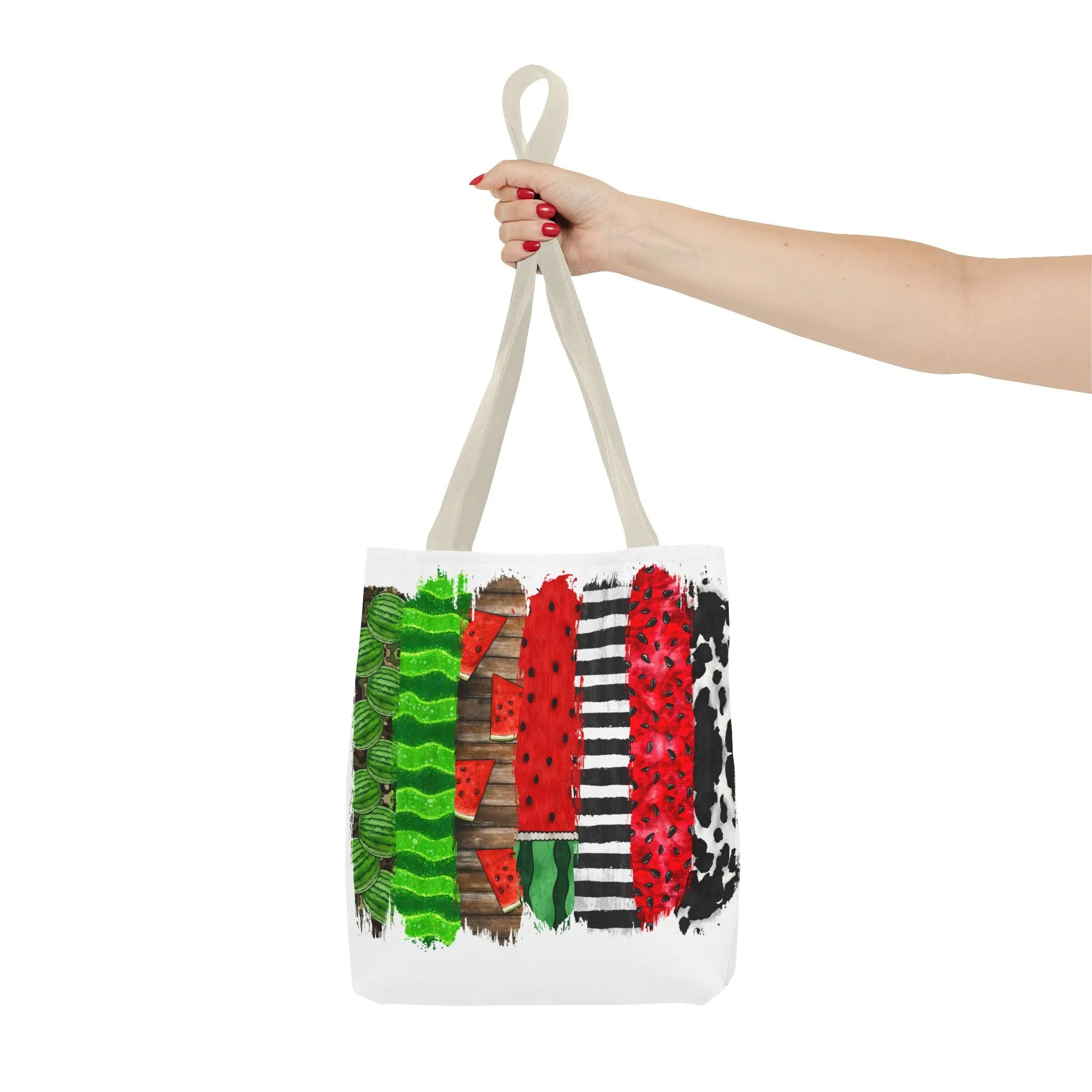 Watermelon Brush Stroke Tote Bag