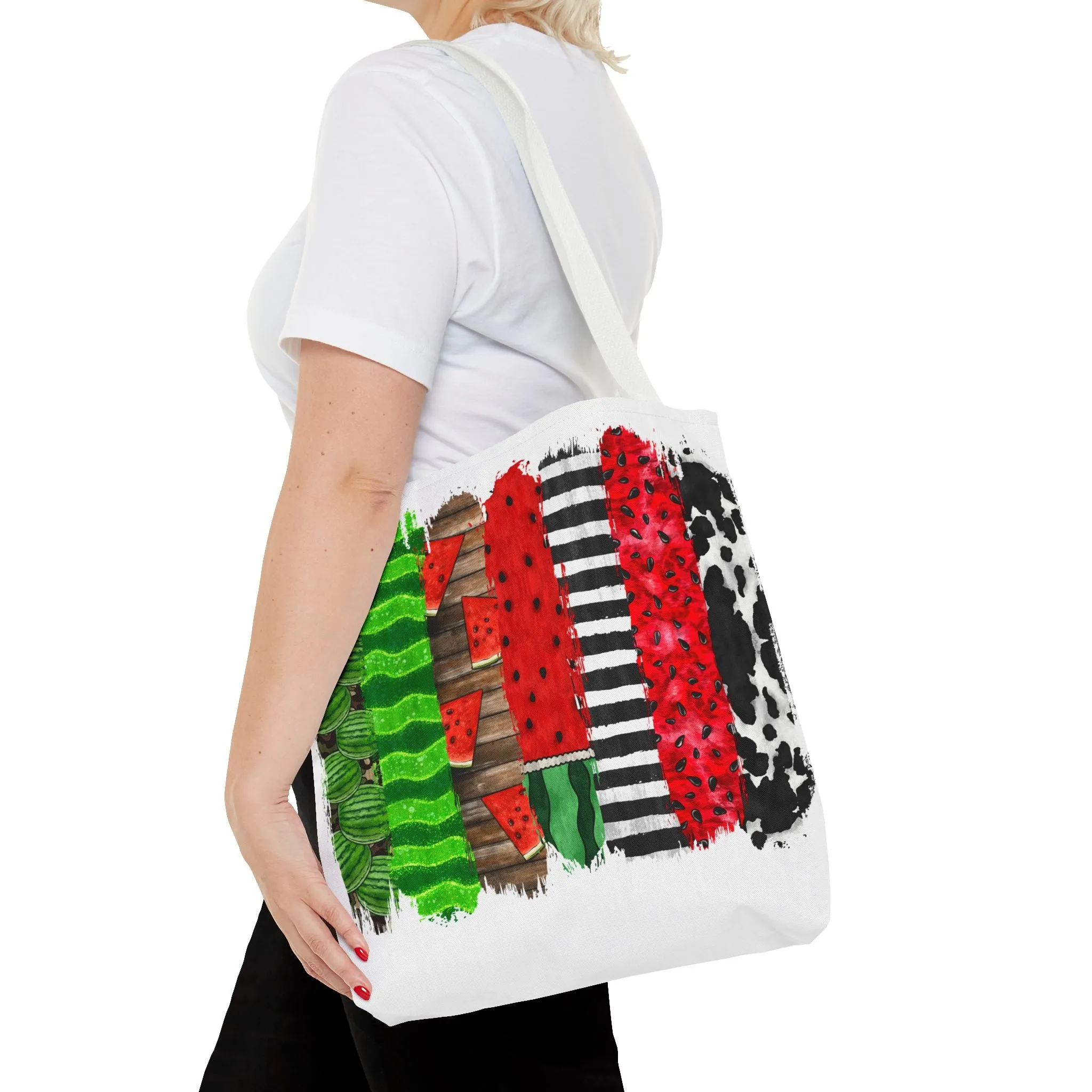 Watermelon Brush Stroke Tote Bag