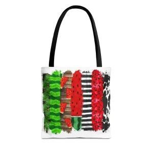 Watermelon Brush Stroke Tote Bag