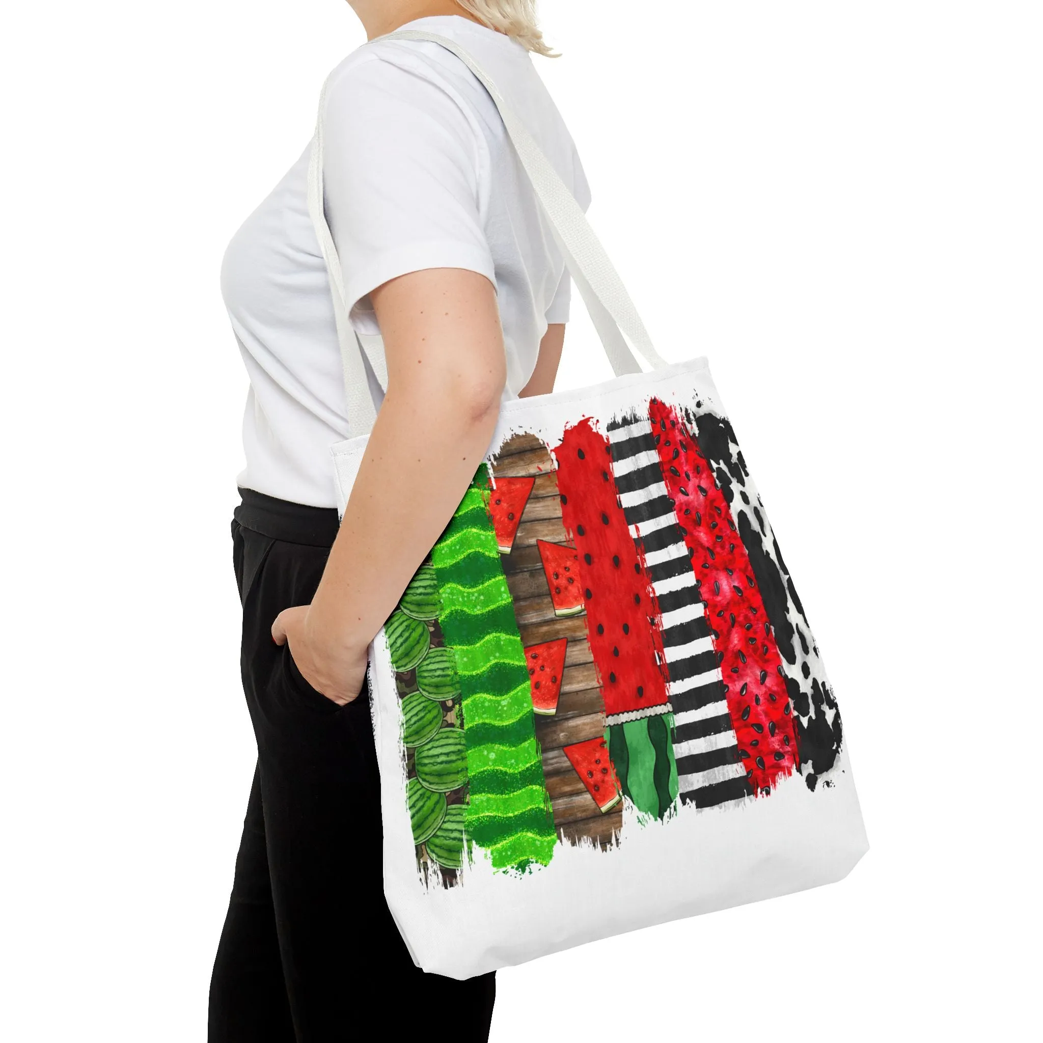 Watermelon Brush Stroke Tote Bag