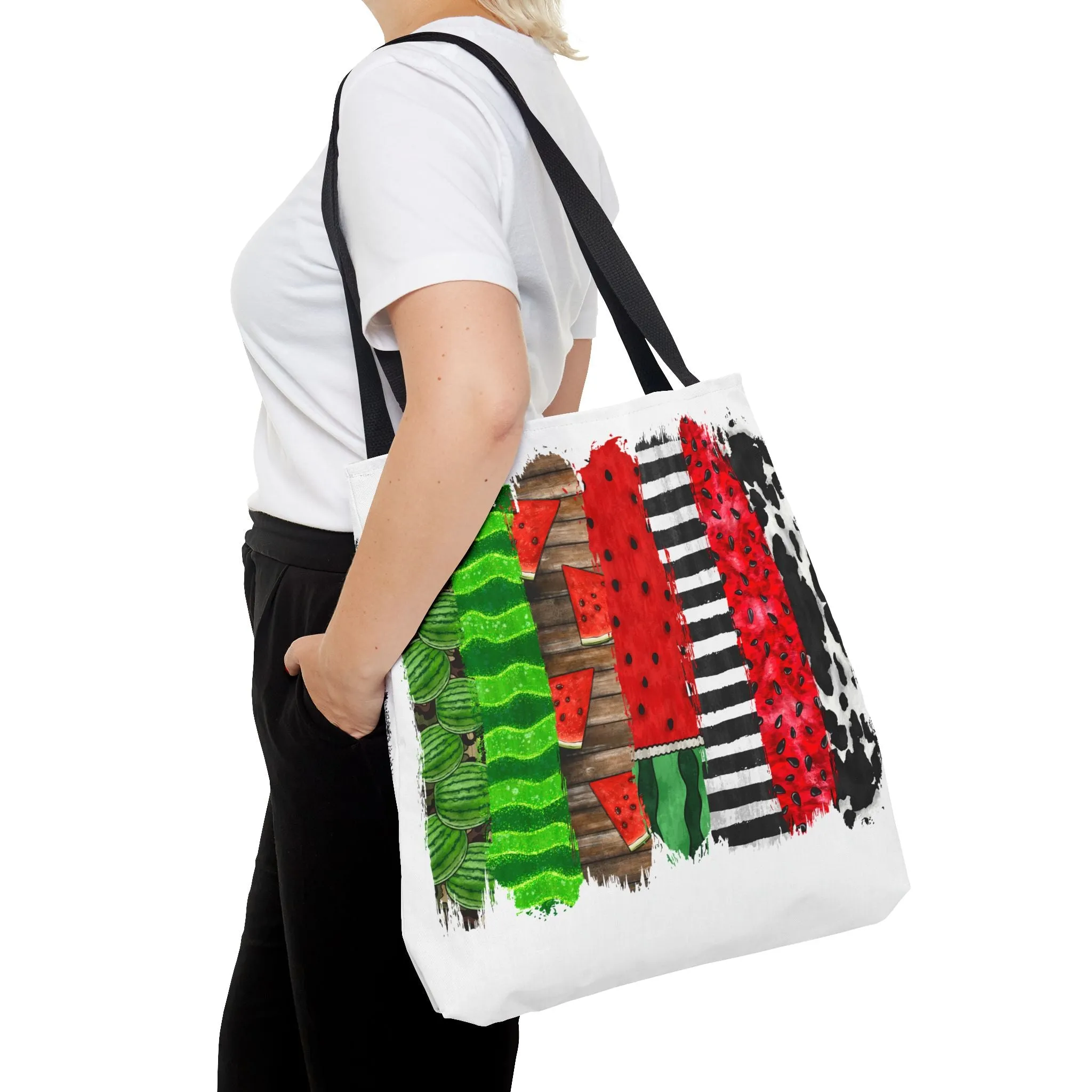 Watermelon Brush Stroke Tote Bag