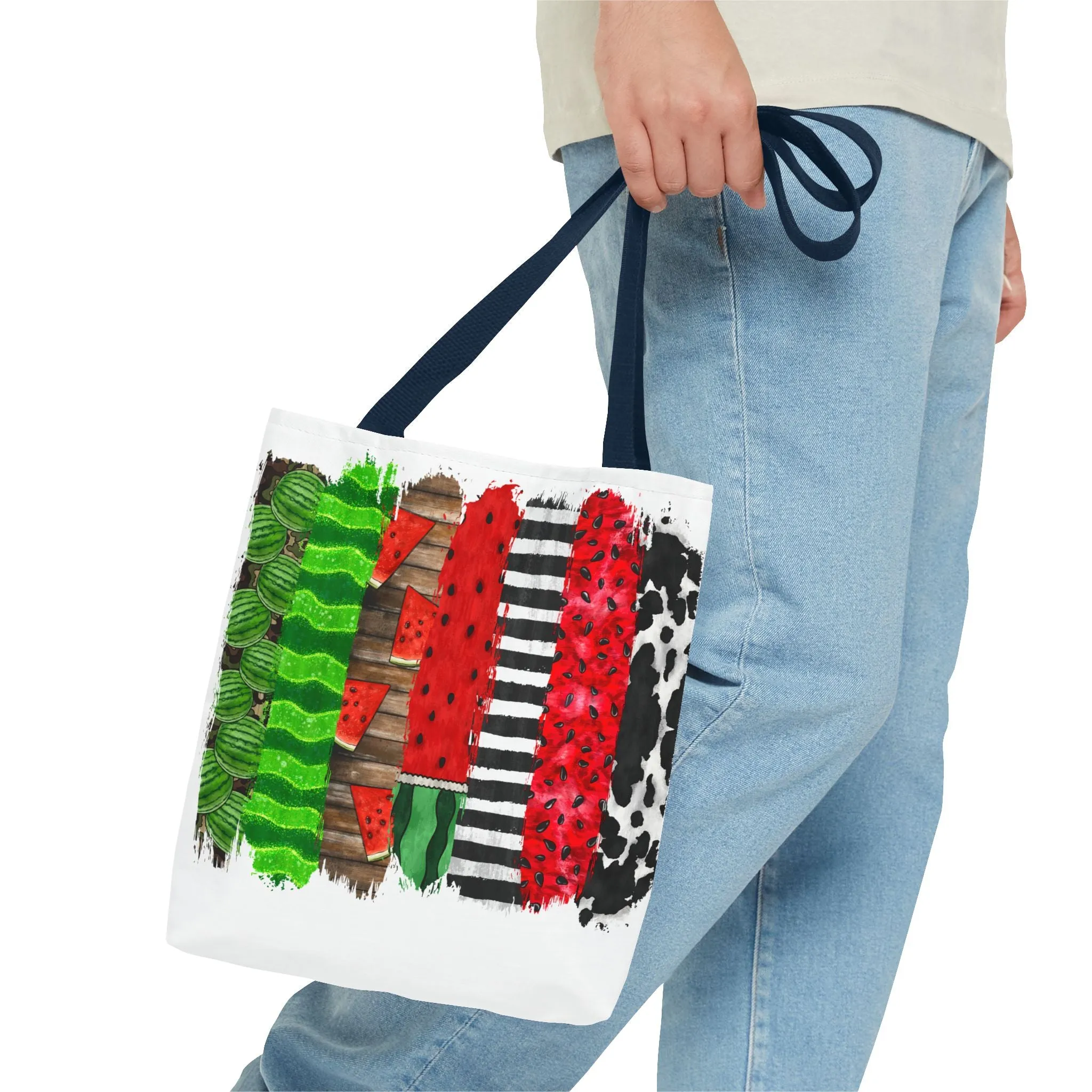 Watermelon Brush Stroke Tote Bag
