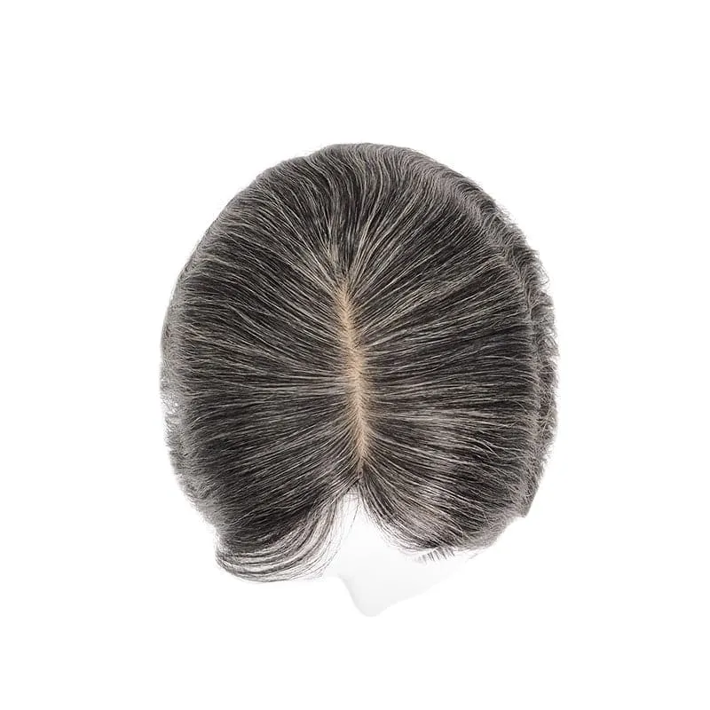 Wavy Human Hair Topper For Thinning Hair 13*15cm Silk Base All Shades