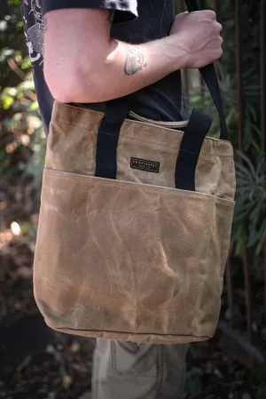 Waxed Canvas Cross Body Tote