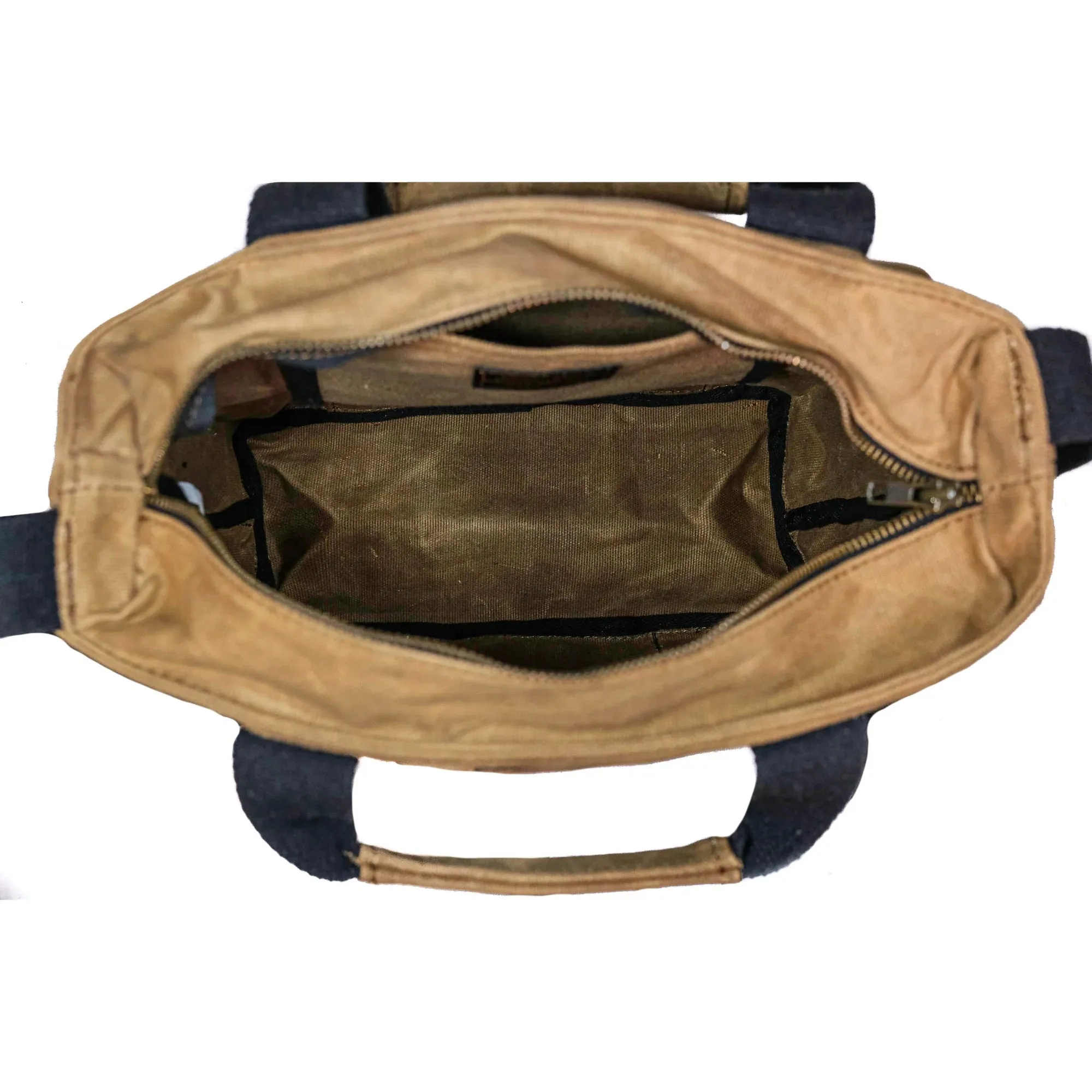 Waxed Canvas Cross Body Tote