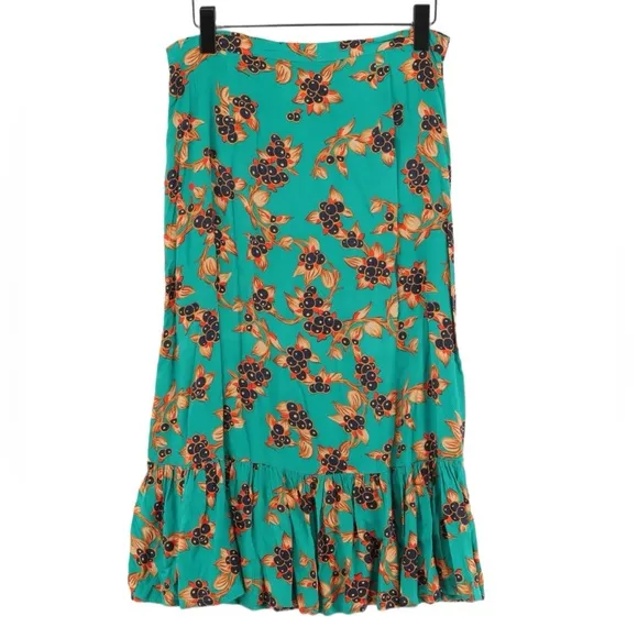 Whistles Capri Print Aida Midi Skirt Size 4