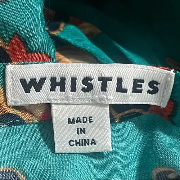 Whistles Capri Print Aida Midi Skirt Size 4