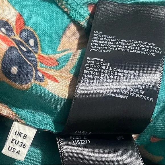 Whistles Capri Print Aida Midi Skirt Size 4
