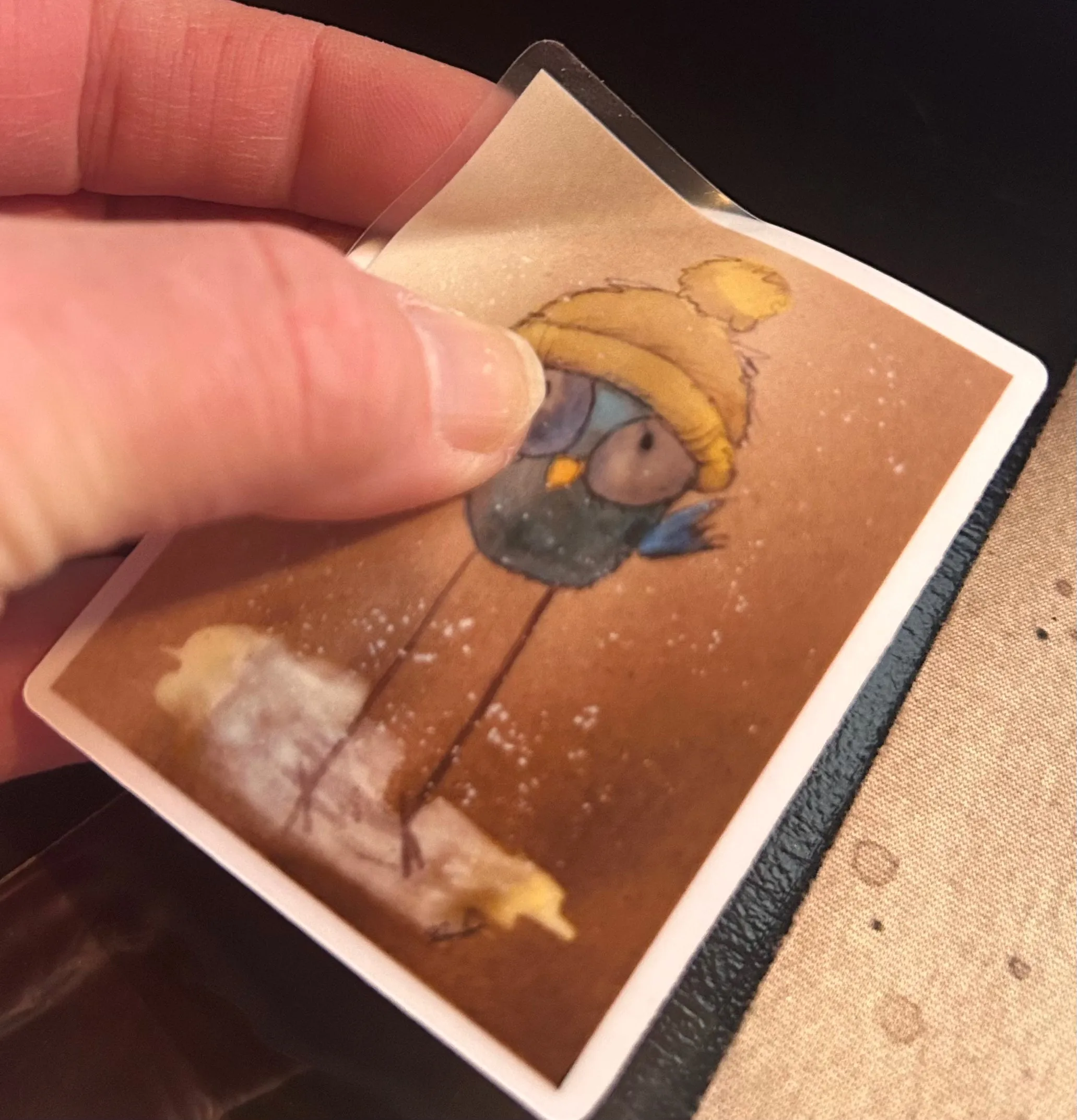 Winter Hi Bird Sticker