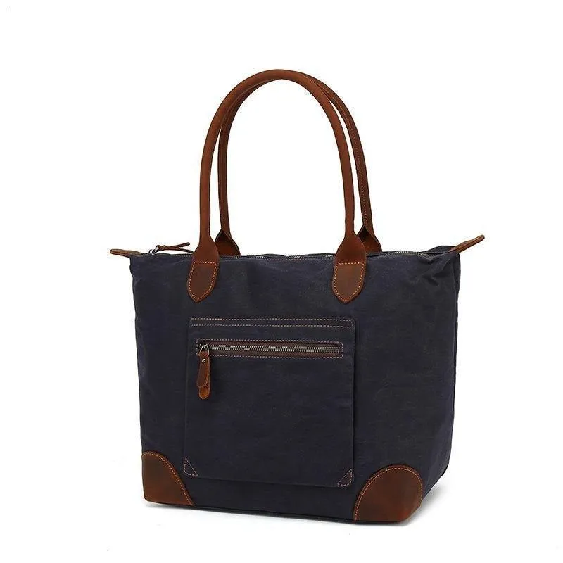 Woosir Canvas Tote Bags with Zipper Closure