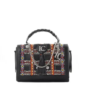 Yucatan Large Shopping Bott Vegan   Text - Combi Black