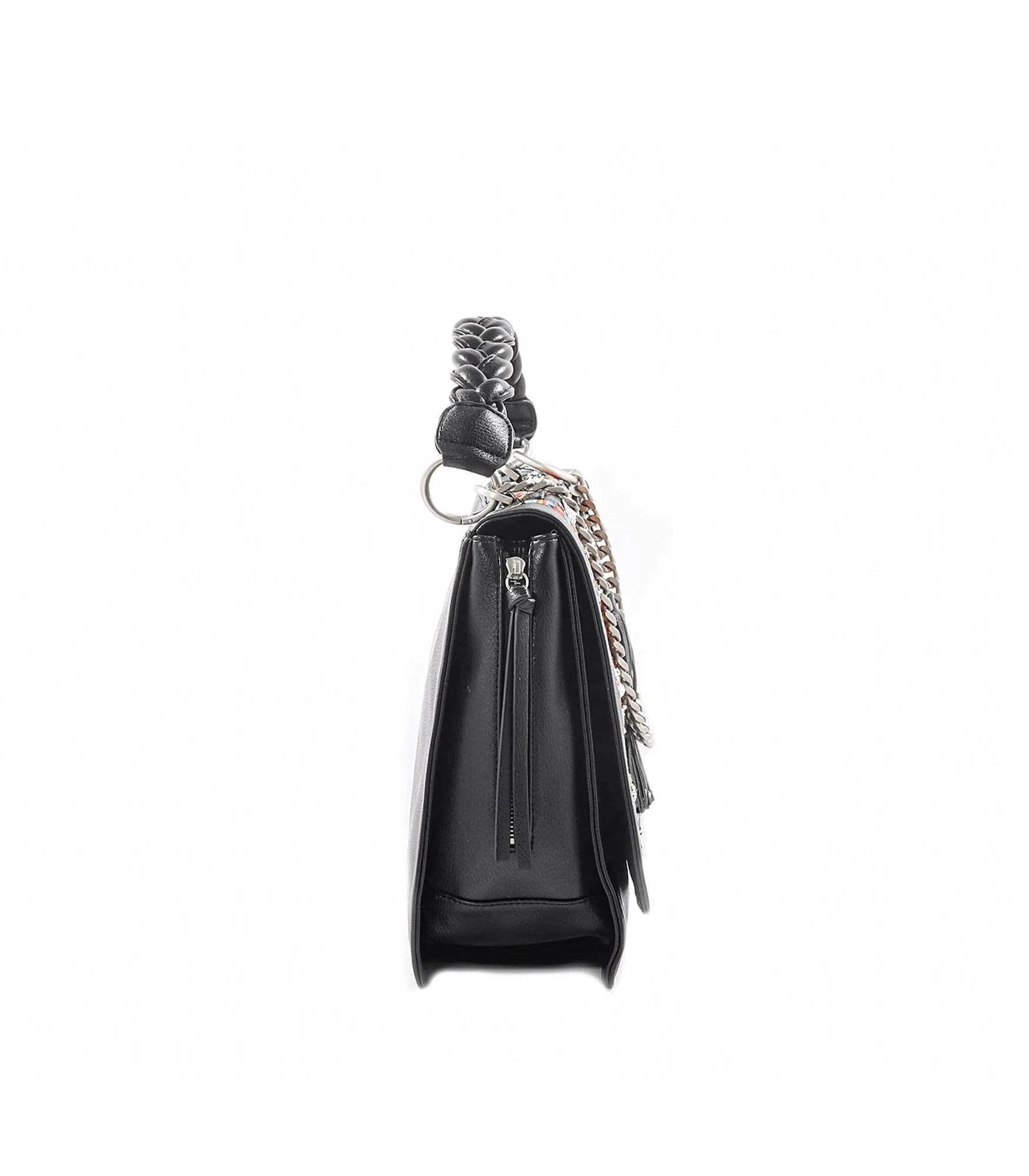 Yucatan Large Shopping Bott Vegan   Text - Combi Black