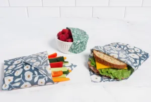 Z Wraps 3-Pack Reusable Beeswax Food Wrap in Sage/Wynn