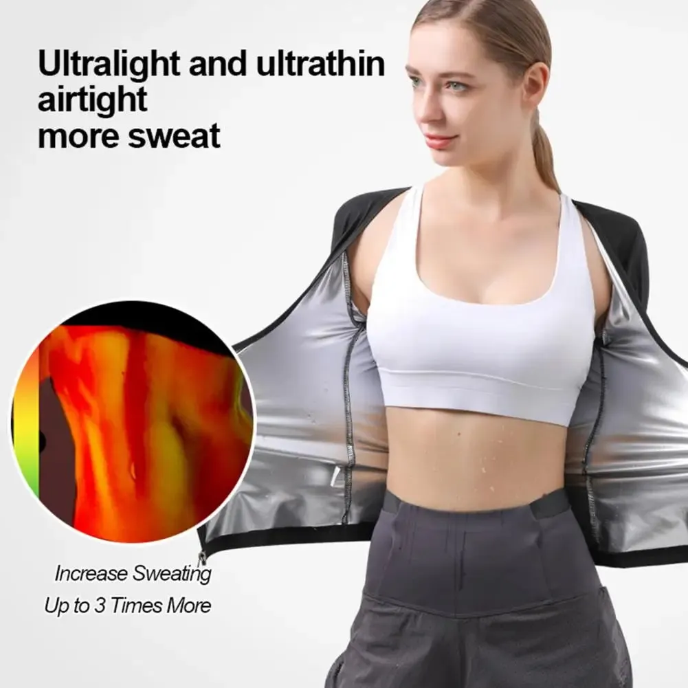Zipper Closure Sauna Suit