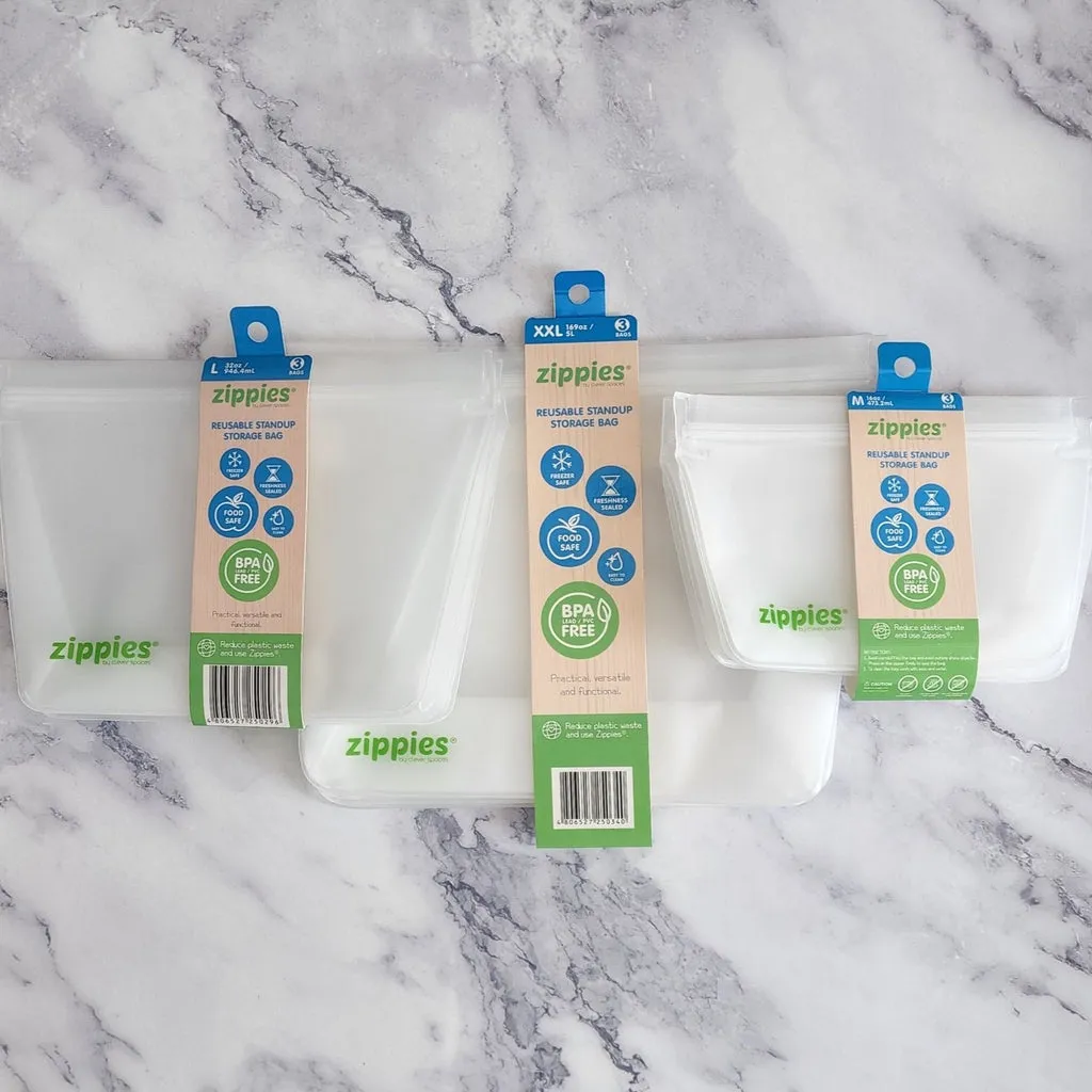 Zippies Reusable Standup Storage Bags