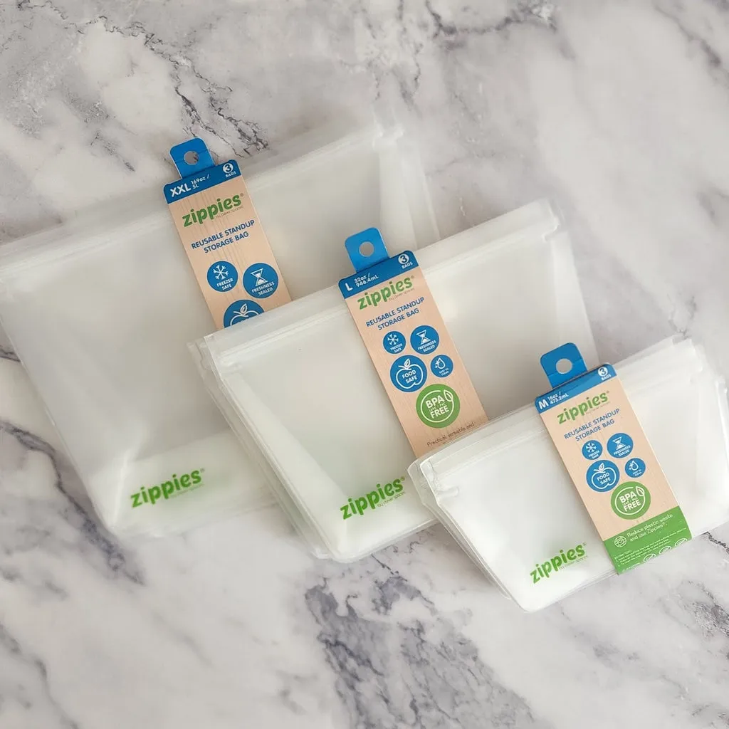 Zippies Reusable Standup Storage Bags